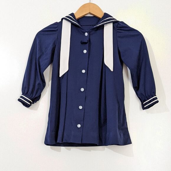 Vintage Women's Button Front Sailor Blouse - Picture 9 of 9